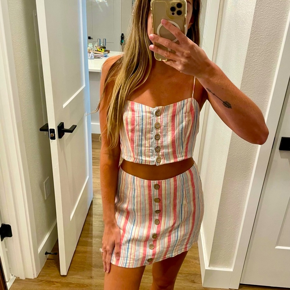 Forever 21 Striped Matching Set